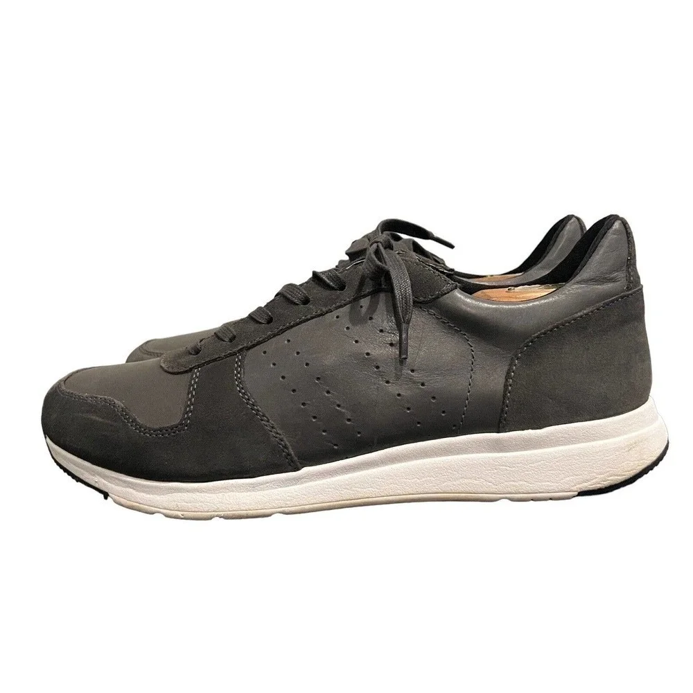 Banana Republic Gray Suede Leather Sneakers Mens Size 11.5 Fashion